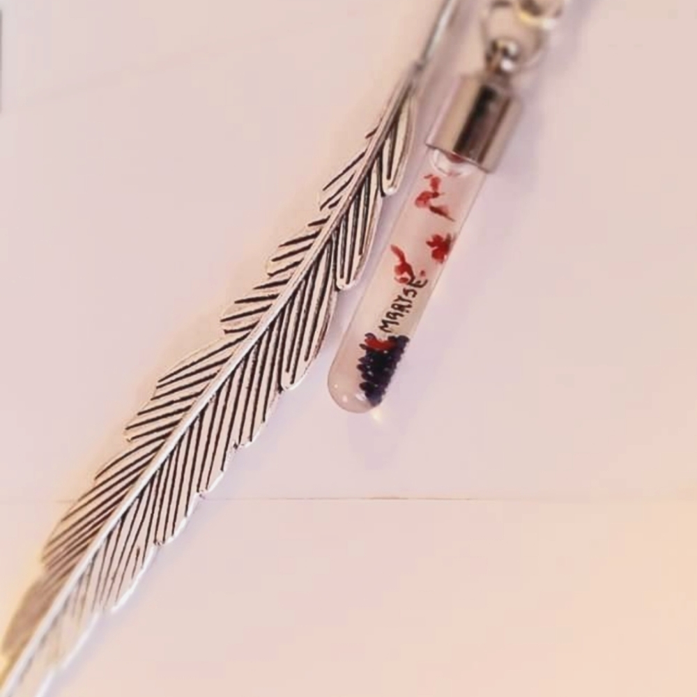 Name on rice lucky bookmark